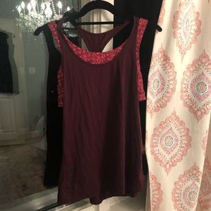 3 lululemon tank tops with bra